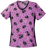 Tooniforms Women's Chococat V-Neck Scrub Top