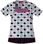 Tooniforms Women Hello Kitty Expressions Scrub Top