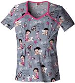 Tooniforms Women's Boop No. 9 V-Neck Scrub Top