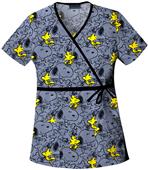 Tooniforms Women's Peanuts For the Birds Scrub Top