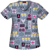 Cherokee Breast Cancer Strength/Warrior Scrub Top
