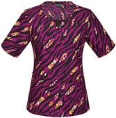 Cherokee Women's Pretty Wild! Round Neck Scrub Top
