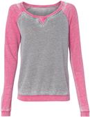 J America Ladies Contrast Zen Crew Sweatshirt J America Ladies Contrast Zen Crew Sweatshirt
