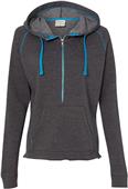 J America Ladies 1/2 Zip Triblend Hoodie J America Ladies 1/2 Zip Triblend Hoodie