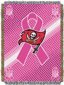 NFL Buccaneers Breast Cancer Aware Tapestry Throw