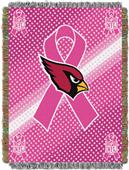 NFL Cardinals Breast Cancer Aware Tapestry Throw
