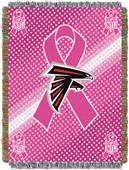 NFL Falcons Breast Cancer Aware Tapestry Throw