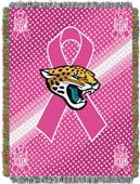 NFL Jaguars Breast Cancer Aware Tapestry Throw