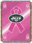 NFL NY Jets Breast Cancer Aware Tapestry Throw