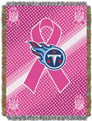 NFL Titans Breast Cancer Aware Tapestry Throw