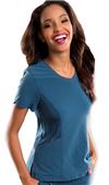 Smitten Womens Stardust Surplice Scrub Top