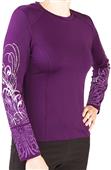Smitten Womens Fresh Ink Long Tee Scrub Top