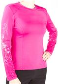 Smitten Womens Fresh Ink Long Tee Scrub Top