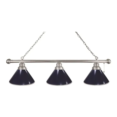 Holland Plain Dark Blue 3 Shade Billiard Light. Free shipping.  Some exclusions apply.
