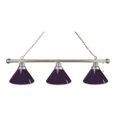 Holland Plain Purple 3 Shade Billiard Light