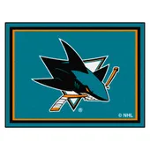 Fan Mats NHL San Jose Sharks 8x10 Rug