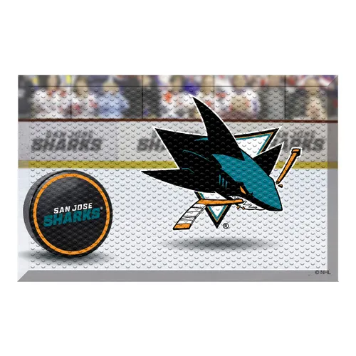 Fan Mats NHL Sharks Scraper Puck or Camo Mats