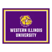 Fan Mats NCAA Western Illinois Univ. 8'x10' Rug