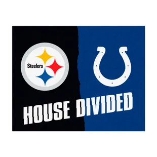 Fan Mats NFL Steelers/Colts House Divided Mat