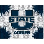 Holland Utah State Univ Logo Printed Canvas Art