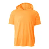 A4 Mens Cooling Performance Short Sleeve Hood Tee