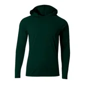 A4 Mens Cooling Performance Long Sleeve Hood Tee