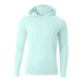 A4 Mens Cooling Performance Long Sleeve Hood Tee