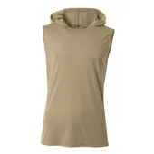 A4 Mens Cooling Performance Sleeveless Hood Tee