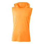 A4 Mens Cooling Performance Sleeveless Hood Tee