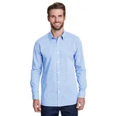 Artisan Collection By Reprime Men's Microcheck Gingham Long-Sleeve Cotton Shirt RP220