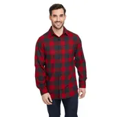 Burnside Woven Plaid Flannel With Biased Pocket B8212