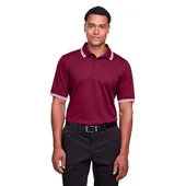 Devon & Jones Men's CrownLux Performance Plaited Tipped Polo DG20C