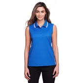 Devon & Jones Ladies' CrownLux Performance Plaited Tipped Sleeveless Polo DG20SW