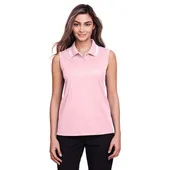 Devon & Jones Ladies' CrownLux Performance Plaited Tipped Sleeveless Polo DG20SW