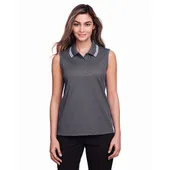 Devon & Jones Ladies' CrownLux Performance Plaited Tipped Sleeveless Polo DG20SW