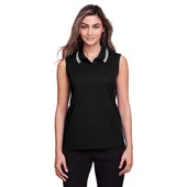 Devon & Jones Ladies' CrownLux Performance Plaited Tipped Sleeveless Polo DG20SW