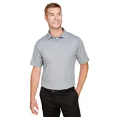 Devon & Jones CrownLux Performance Men's Address Melange Polo DG22