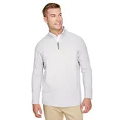 Devon & Jones CrownLux Performance Men's Clubhouse Micro-Stripe Quarter-Zip DG480