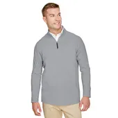 Devon & Jones CrownLux Performance Men's Clubhouse Micro-Stripe Quarter-Zip DG480