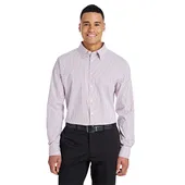 Devon & Jones CrownLux Performance Men's Micro Windowpane Shirt DG540