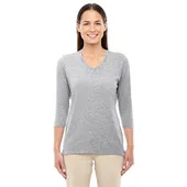 Devon & Jones Ladies' Perfect Fit Bracelet-Length V-Neck Top DP184W