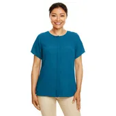 Devon & Jones Ladies' Perfect Fit Short-Sleeve Crepe Blouse DP612W