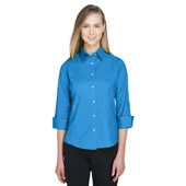 Devon & Jones Ladies' Perfect Fit 3/4-Sleeve Stretch Poplin Blouse DP625W