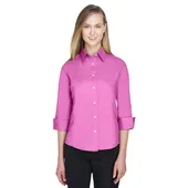 Devon & Jones Ladies' Perfect Fit 3/4-Sleeve Stretch Poplin Blouse DP625W