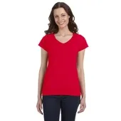 Gildan Ladies' SoftStyle 4.5 oz. Fitted V-Neck T-Shirt G64VL