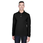 Harriton Men's 5.6 oz. Easy Blend Long-Sleeve Polo M265L