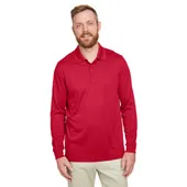 Harriton Men's Advantage Snag Protection Plus IL Long Sleeve Polo M348L