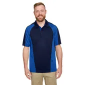 Harriton Men's Advantage Snag Protection Plus IL Colorblock Polo M385