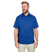 Harriton Men's Tall Flash IL Colorblock Short Sleeve Shirt M586T