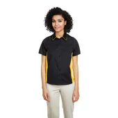 Harriton Ladies' Flash IL Colorblock Short Sleeve Shirt M586W